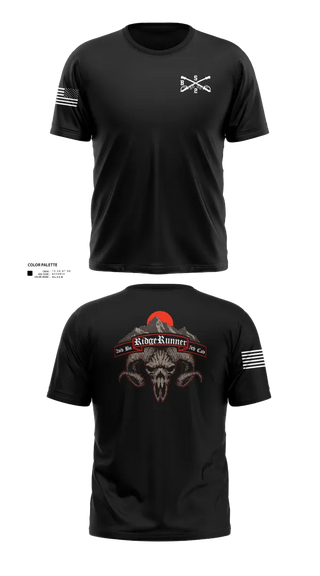Old School Cotton Feel Shirt, 1st Platoon / B CO / 2-5 CAV, Army, Teamtime, Team time, sublimation, custom sports apparel, team uniforms, spirit wear, spiritwear, sports uniforms, custom shirts, team store, custom team store, fundraiser sports, apparel fundraiser