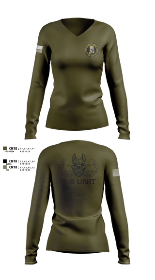 Womens Long Sleeve Vneck Shirt, Franklin County Sheriffs Office, Police, Teamtime, Team time, sublimation, custom sports apparel, team uniforms, spirit wear, spiritwear, sports uniforms, custom shirts, team store, custom team store, fundraiser sports, apparel fundraiser
