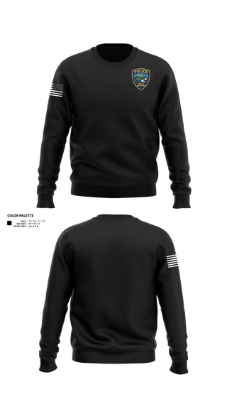 Crew Neck Sweatshirt, North Bend PD, Police, Teamtime, Team time, sublimation, custom sports apparel, team uniforms, spirit wear, spiritwear, sports uniforms, custom shirts, team store, custom team store, fundraiser sports, apparel fundraiser