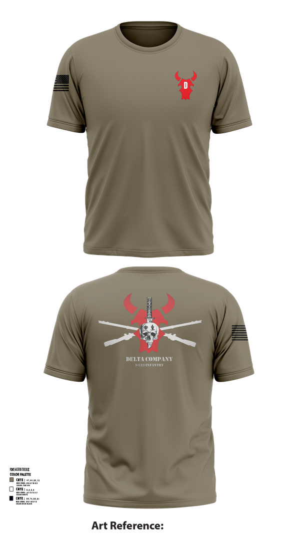 Short Sleeve Performance Shirt, D Co 1-133 IN, , Teamtime, Team time, sublimation, custom sports apparel, team uniforms, spirit wear, spiritwear, sports uniforms, custom shirts, team store, custom team store, fundraiser sports, apparel fundraiser