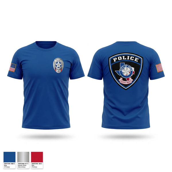 Old School Cotton Feel Shirt, Azle Police, Police, Teamtime, Team time, sublimation, custom sports apparel, team uniforms, spirit wear, spiritwear, sports uniforms, custom shirts, team store, custom team store, fundraiser sports, apparel fundraiser