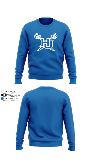 Crew Neck Sweatshirt, Charlie Company Pirates, Navy, Teamtime, Team time, sublimation, custom sports apparel, team uniforms, spirit wear, spiritwear, sports uniforms, custom shirts, team store, custom team store, fundraiser sports, apparel fundraiser