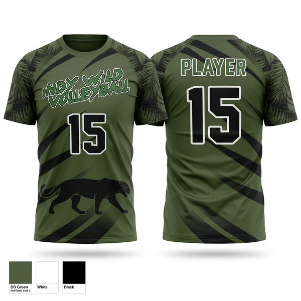 Short Sleeve Performance Shirt, Indy Wild, Men's Volleyball, Teamtime, Team time, sublimation, custom sports apparel, team uniforms, spirit wear, spiritwear, sports uniforms, custom shirts, team store, custom team store, fundraiser sports, apparel fundraiser