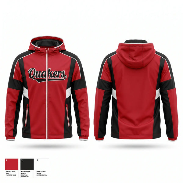 Windbreaker, Quakers, Softball, Teamtime, Team time, sublimation, custom sports apparel, team uniforms, spirit wear, spiritwear, sports uniforms, custom shirts, team store, custom team store, fundraiser sports, apparel fundraiser