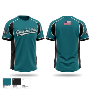 Soft Poly Tee Cotton Like Feel, Great Salt Lake Baseball, Baseball, Teamtime, Team time, sublimation, custom sports apparel, team uniforms, spirit wear, spiritwear, sports uniforms, custom shirts, team store, custom team store, fundraiser sports, apparel fundraiser