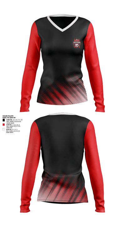 Coventry Inferno 84908841 Women's Long Sleeve V-neck Shirt - 1