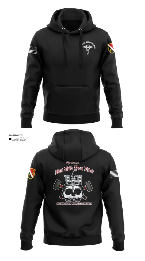 Hoodie, 205th HHC MEDICAL SECTION, , Teamtime, Team time, sublimation, custom sports apparel, team uniforms, spirit wear, spiritwear, sports uniforms, custom shirts, team store, custom team store, fundraiser sports, apparel fundraiser