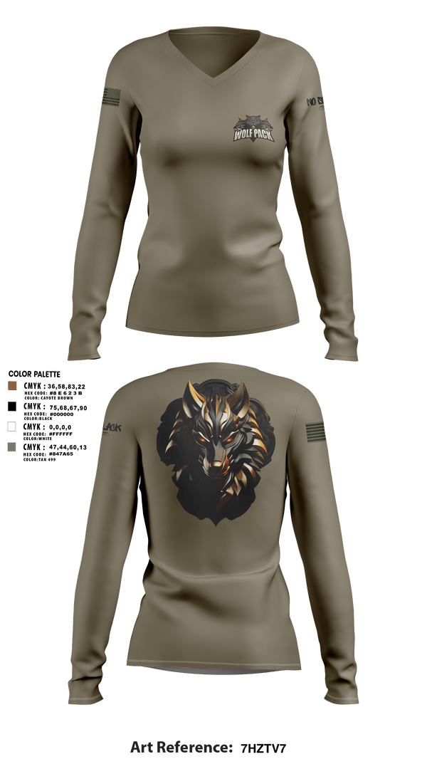 Women's Long Sleeve Vneck Shirt, 501st BSB, Army, Teamtime, Team time, sublimation, custom sports apparel, team uniforms, spirit wear, spiritwear, sports uniforms, custom shirts, team store, custom team store, fundraiser sports, apparel fundraiser