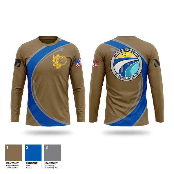 Long Sleeve Performance Shirt, NRC North Island, Navy, Teamtime, Team time, sublimation, custom sports apparel, team uniforms, spirit wear, spiritwear, sports uniforms, custom shirts, team store, custom team store, fundraiser sports, apparel fundraiser