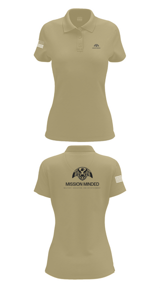 Womens Short Sleeve Performance Polo, Mission Minded, , Teamtime, Team time, sublimation, custom sports apparel, team uniforms, spirit wear, spiritwear, sports uniforms, custom shirts, team store, custom team store, fundraiser sports, apparel fundraiser