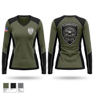 Womens Long Sleeve Vneck Shirt, RDC Outdoors, Police, Teamtime, Team time, sublimation, custom sports apparel, team uniforms, spirit wear, spiritwear, sports uniforms, custom shirts, team store, custom team store, fundraiser sports, apparel fundraiser
