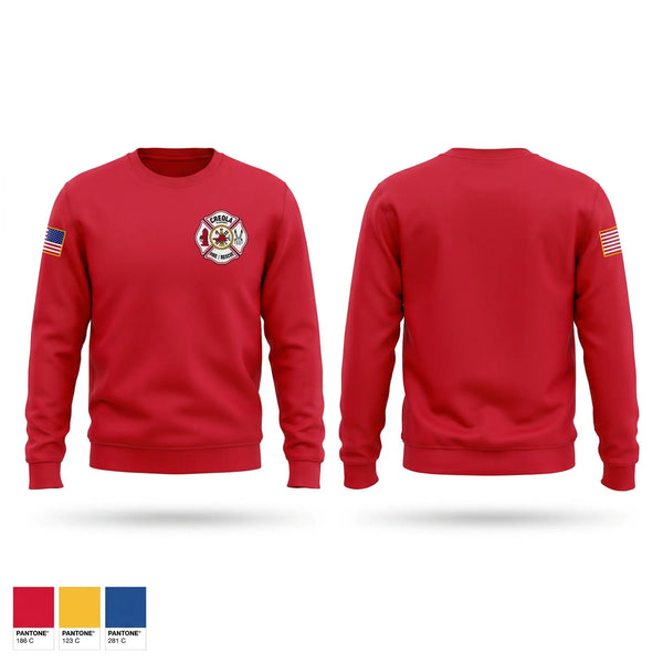 Crew Neck Sweatshirt, CREOLA FIRE / RESCUE, Fire Department, Teamtime, Team time, sublimation, custom sports apparel, team uniforms, spirit wear, spiritwear, sports uniforms, custom shirts, team store, custom team store, fundraiser sports, apparel fundraiser