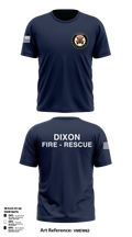 Dixon Fire department 34142133 Short Sleeve Performance Shirt - 1