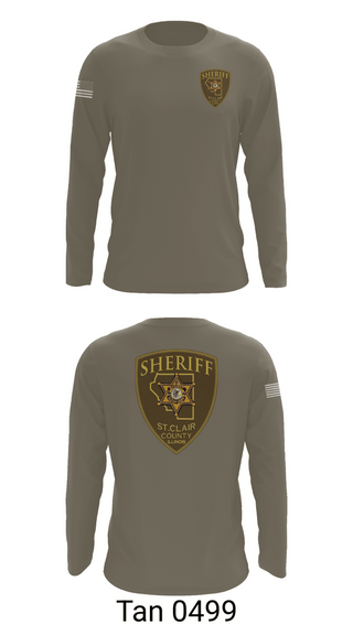 Long Sleeve Performance Shirt, St. Clair County Sheriff Department, Police, Teamtime, Team time, sublimation, custom sports apparel, team uniforms, spirit wear, spiritwear, sports uniforms, custom shirts, team store, custom team store, fundraiser sports, apparel fundraiser