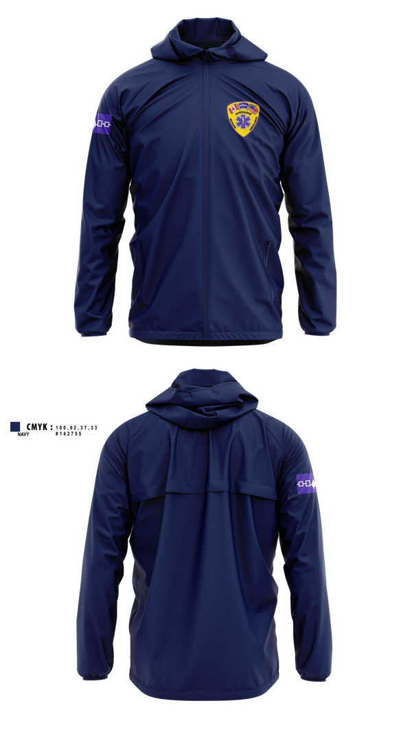 Windbreaker, Akwesasne Mohawk Ambulance, EMS/EMT, Teamtime, Team time, sublimation, custom sports apparel, team uniforms, spirit wear, spiritwear, sports uniforms, custom shirts, team store, custom team store, fundraiser sports, apparel fundraiser