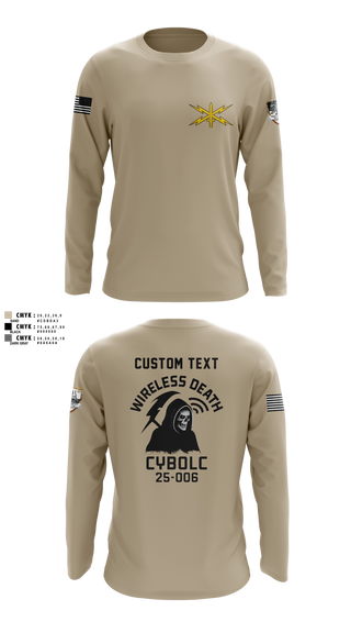 Long Sleeve Performance Shirt, Bravo Company, 401st Cyber Battalion, Army, Teamtime, Team time, sublimation, custom sports apparel, team uniforms, spirit wear, spiritwear, sports uniforms, custom shirts, team store, custom team store, fundraiser sports, apparel fundraiser