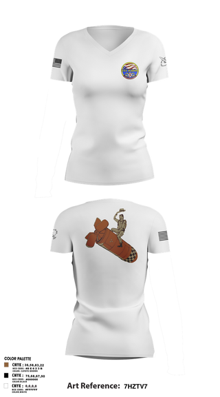 Womens Short Sleeve Vneck Shirt, Missile Techs, , Teamtime, Team time, sublimation, custom sports apparel, team uniforms, spirit wear, spiritwear, sports uniforms, custom shirts, team store, custom team store, fundraiser sports, apparel fundraiser