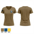 DNE 19558108 Women's Short Sleeve V-neck Shirt - 1
