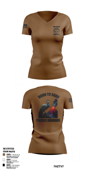 Womens Short Sleeve Vneck Shirt, NIOC Pacific Officers Association, , Teamtime, Team time, sublimation, custom sports apparel, team uniforms, spirit wear, spiritwear, sports uniforms, custom shirts, team store, custom team store, fundraiser sports, apparel fundraiser