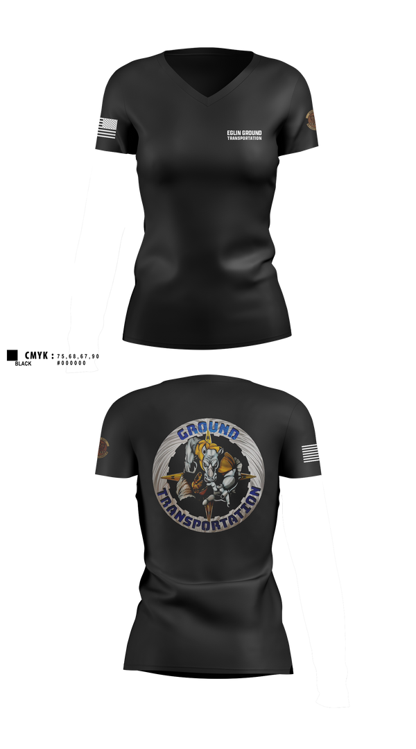 Womens Short Sleeve Vneck Shirt, 96 LRS Ground Transportation, Air Force, Teamtime, Team time, sublimation, custom sports apparel, team uniforms, spirit wear, spiritwear, sports uniforms, custom shirts, team store, custom team store, fundraiser sports, apparel fundraiser
