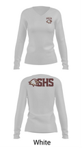 Sharon Eagles Swimming Women's Long Sleeve V-neck Shirt - 16