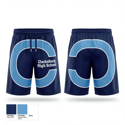 Clarksburg High School 73944874 Athletic Shorts With Pockets - 1