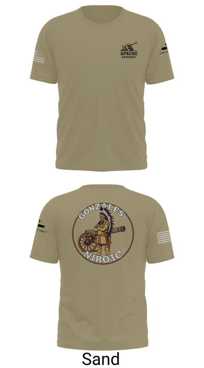 NJROTC Apache Company 29120146 Old School Cotton Feel Shirt - 86