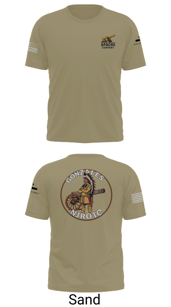Old School Cotton Feel Shirt, NJROTC Apache Company, , Teamtime, Team time, sublimation, custom sports apparel, team uniforms, spirit wear, spiritwear, sports uniforms, custom shirts, team store, custom team store, fundraiser sports, apparel fundraiser