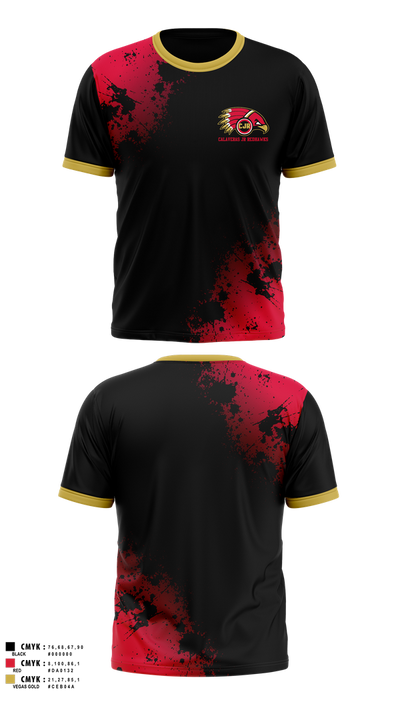 Calaveras Jr RedHawks 33046328 Short Sleeve Performance Shirt - 1