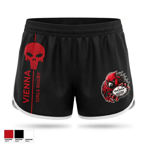 Womens Shorts, Vienna Girls, Rugby, Teamtime, Team time, sublimation, custom sports apparel, team uniforms, spirit wear, spiritwear, sports uniforms, custom shirts, team store, custom team store, fundraiser sports, apparel fundraiser