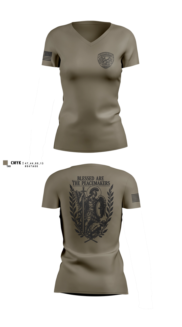 Womens Short Sleeve Vneck Shirt, Blytheville Police Department, Police, Teamtime, Team time, sublimation, custom sports apparel, team uniforms, spirit wear, spiritwear, sports uniforms, custom shirts, team store, custom team store, fundraiser sports, apparel fundraiser