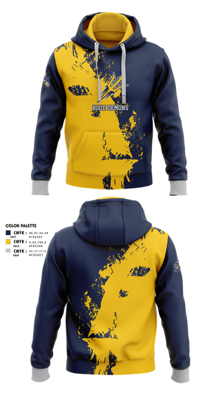 Hoodie, Blue Demons, , Teamtime, Team time, sublimation, custom sports apparel, team uniforms, spirit wear, spiritwear, sports uniforms, custom shirts, team store, custom team store, fundraiser sports, apparel fundraiser