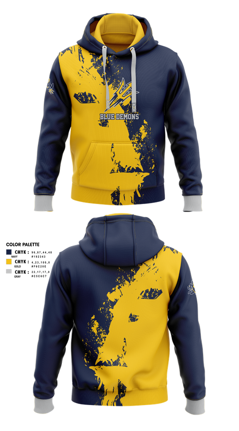 Hoodie, Blue Demons, , Teamtime, Team time, sublimation, custom sports apparel, team uniforms, spirit wear, spiritwear, sports uniforms, custom shirts, team store, custom team store, fundraiser sports, apparel fundraiser