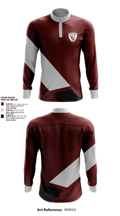 Bullitt Central High School 13942072 Quarter Zip Jacket - 1