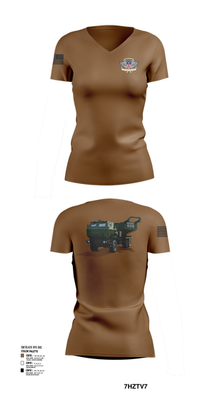 Womens Short Sleeve Vneck Shirt, 182nd Field Artillery, Army, Teamtime, Team time, sublimation, custom sports apparel, team uniforms, spirit wear, spiritwear, sports uniforms, custom shirts, team store, custom team store, fundraiser sports, apparel fundraiser
