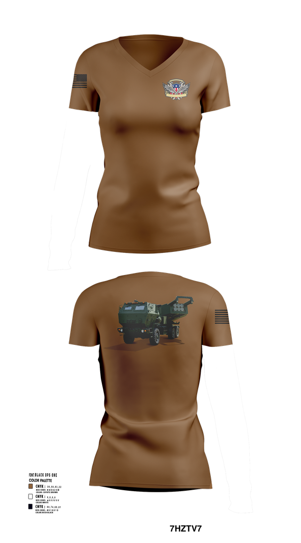 Womens Short Sleeve Vneck Shirt, 182nd Field Artillery, Army, Teamtime, Team time, sublimation, custom sports apparel, team uniforms, spirit wear, spiritwear, sports uniforms, custom shirts, team store, custom team store, fundraiser sports, apparel fundraiser