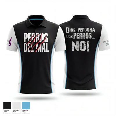Perros del Mal 77358579 Short Sleeve Performance Polo - 1