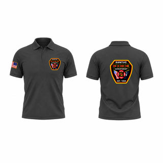 Short Sleeve Performance Polo, Santuc Fire, Fire Department, Teamtime, Team time, sublimation, custom sports apparel, team uniforms, spirit wear, spiritwear, sports uniforms, custom shirts, team store, custom team store, fundraiser sports, apparel fundraiser