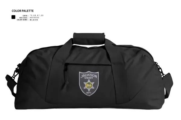 Duffle Bag, Jackson County SD, Police, Teamtime, Team time, sublimation, custom sports apparel, team uniforms, spirit wear, spiritwear, sports uniforms, custom shirts, team store, custom team store, fundraiser sports, apparel fundraiser