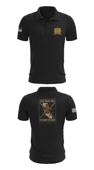 Short Sleeve Performance Polo, 2nd Medical Brigade, , Teamtime, Team time, sublimation, custom sports apparel, team uniforms, spirit wear, spiritwear, sports uniforms, custom shirts, team store, custom team store, fundraiser sports, apparel fundraiser