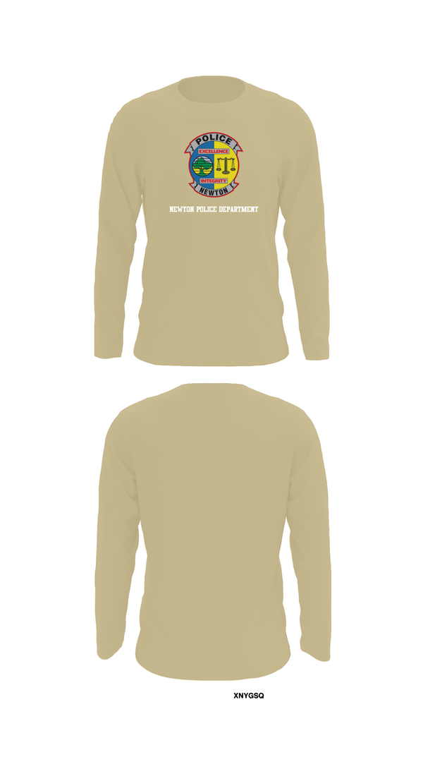 Long Sleeve Performance Shirt, Newton Police Department, Police, Teamtime, Team time, sublimation, custom sports apparel, team uniforms, spirit wear, spiritwear, sports uniforms, custom shirts, team store, custom team store, fundraiser sports, apparel fundraiser