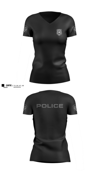 Womens Short Sleeve Vneck Shirt, A.C.E., Police, Teamtime, Team time, sublimation, custom sports apparel, team uniforms, spirit wear, spiritwear, sports uniforms, custom shirts, team store, custom team store, fundraiser sports, apparel fundraiser
