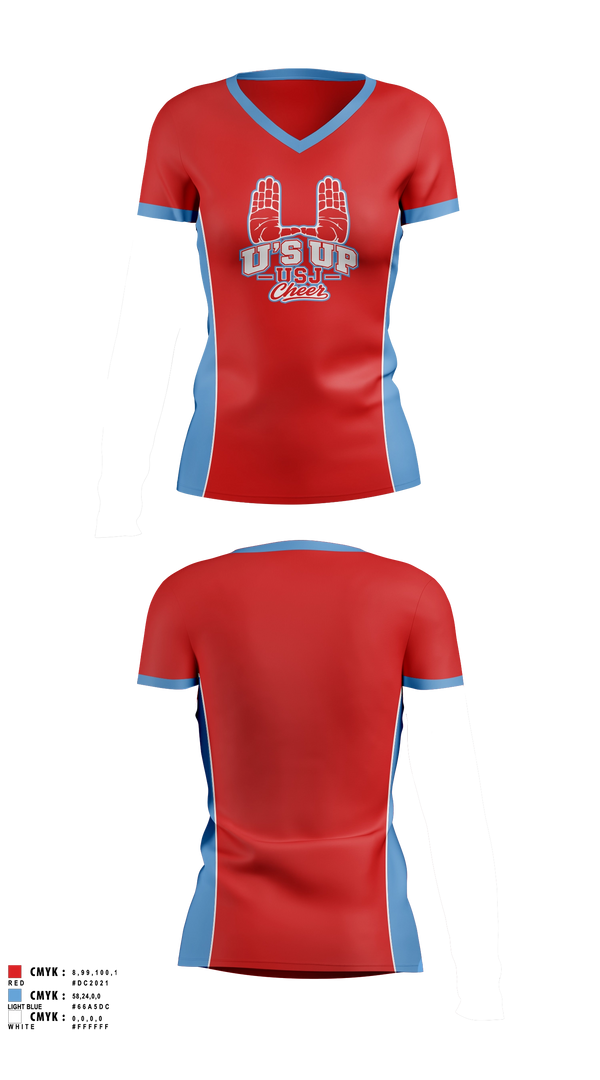Womens Short Sleeve Vneck Shirt, USJ Bruins, Spirit Store, Teamtime, Team time, sublimation, custom sports apparel, team uniforms, spirit wear, spiritwear, sports uniforms, custom shirts, team store, custom team store, fundraiser sports, apparel fundraiser