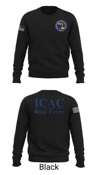 Crew Neck Sweatshirt, Internet Crimes Against Children Task Force, Police, Teamtime, Team time, sublimation, custom sports apparel, team uniforms, spirit wear, spiritwear, sports uniforms, custom shirts, team store, custom team store, fundraiser sports, apparel fundraiser