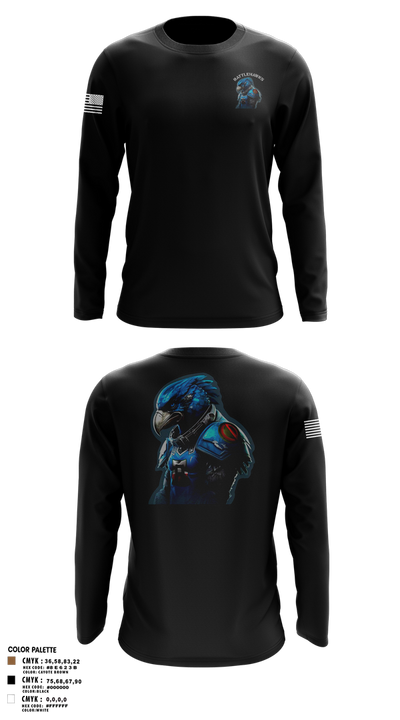 Battlehawks 56996020 Long Sleeve Performance Shirt 3