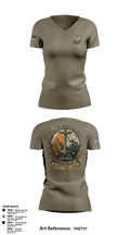 LCU-2004 59546896 Women's Short Sleeve V-neck Shirt - 13
