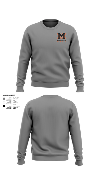 Crew Neck Sweatshirt, Mcdonogh Girls Tennis, Tennis, Teamtime, Team time, sublimation, custom sports apparel, team uniforms, spirit wear, spiritwear, sports uniforms, custom shirts, team store, custom team store, fundraiser sports, apparel fundraiser