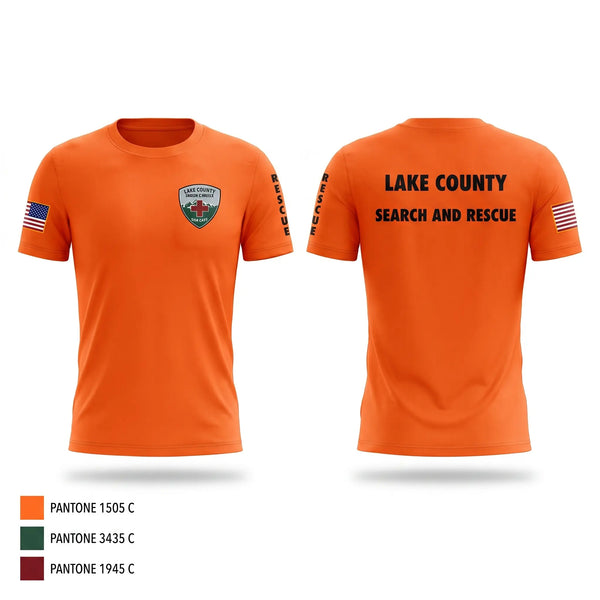 Short Sleeve Performance Shirt, Lake County Search and Rescue (Colorado), EMS/EMT, Teamtime, Team time, sublimation, custom sports apparel, team uniforms, spirit wear, spiritwear, sports uniforms, custom shirts, team store, custom team store, fundraiser sports, apparel fundraiser