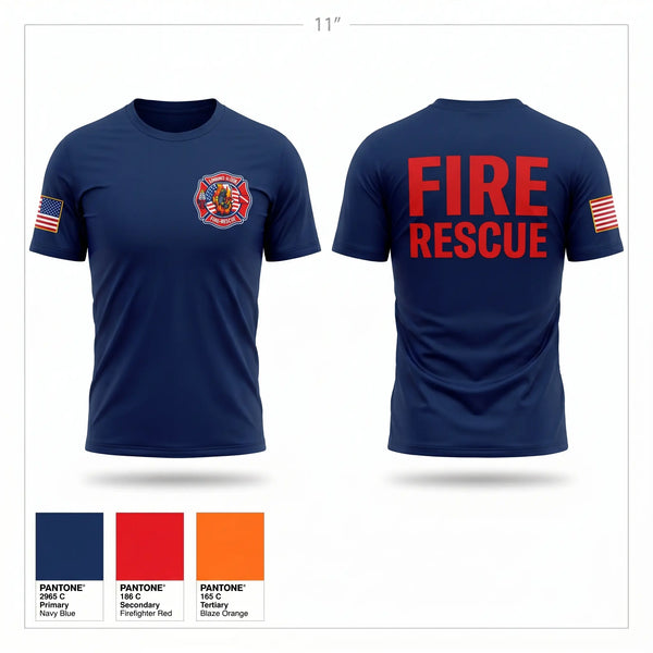 Short Sleeve Performance Shirt, Lawrence-Allison Fire Protection District, Fire Department, Teamtime, Team time, sublimation, custom sports apparel, team uniforms, spirit wear, spiritwear, sports uniforms, custom shirts, team store, custom team store, fundraiser sports, apparel fundraiser