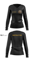 SAT Lee Women's Long Sleeve V-neck Shirt - 6